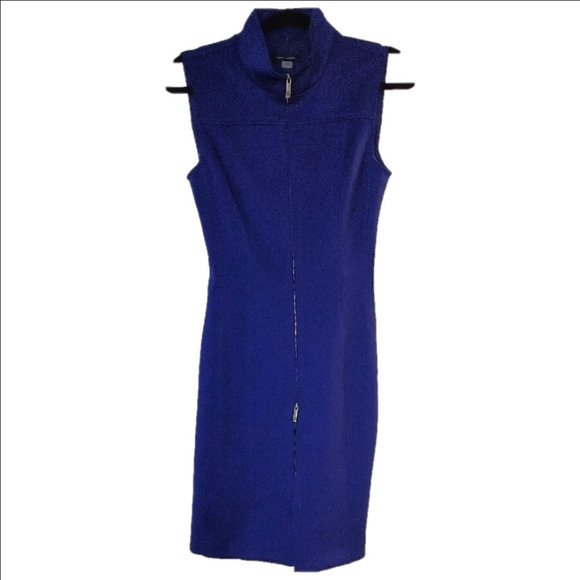 Tommy Hilfiger Blue Sleeveless Sheath Mini Dress - Picture 1 of 7